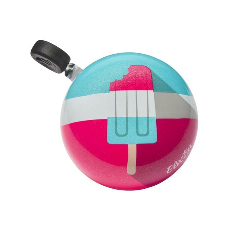 Pop Art Small Ding Dong Bike Bell Azure/Raspberry Metallic One size