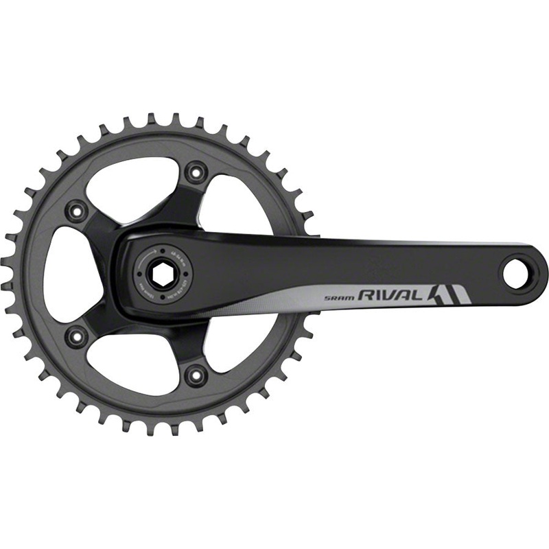 SRAM Rival 1 Crankset - 175mm, 10/11-Speed, 42t, 110 BCD, GXP Spindle Interface, Black