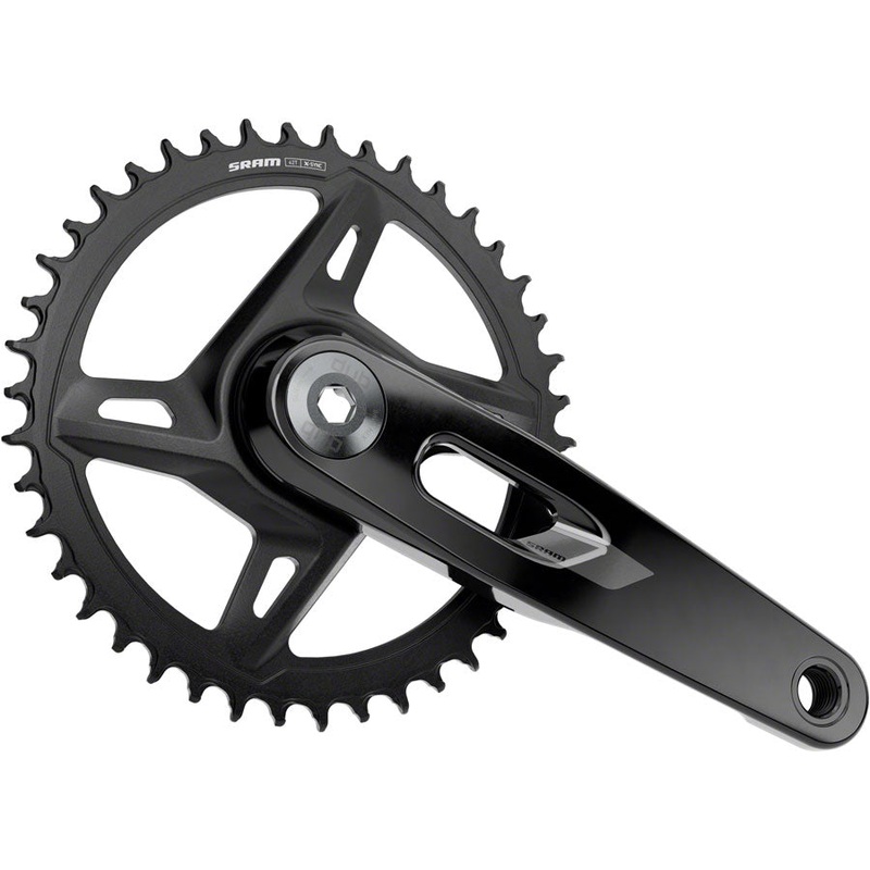 SRAM Rival 1x XPLR Wide Crankset - 170mm, 12/13-Speed, 42t, 8-Bolt Direct Mount, DUB Spindle, Black, E1