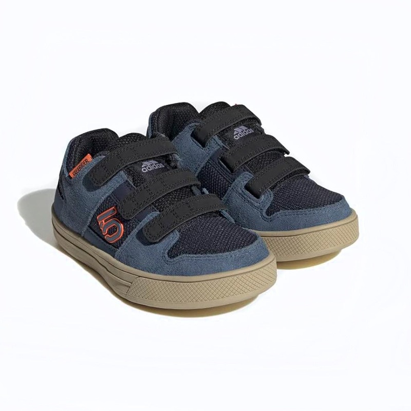 FIVE TEN FREERIDER YOUTH VCS FLAT SHOES INK/STEEL/ORANGE 10.5K