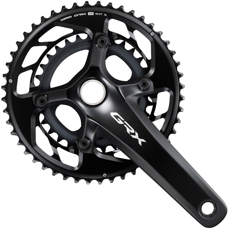 GRX FC-RX820-2 Crankset - 170mm 12-Speed 48/31t 110/80 BCD Hollowtech II BLK
