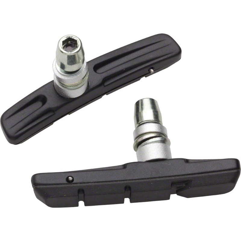 Tektro High Performance Linear Pull MTB Brake Pads with Cartridge-Style Brake Shoes: Black