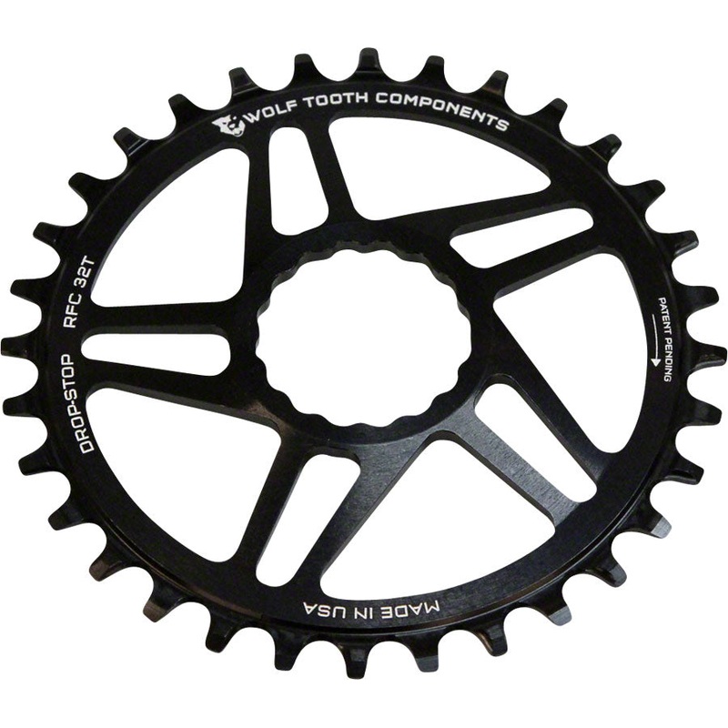 Wolf Tooth Direct Mount Chainring - 32t, RaceFace/Easton CINCH Direct Mount, Drop-Stop, 6mm Offset, Black