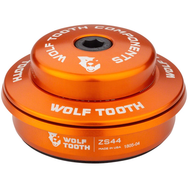 Wolf Tooth Performance Headset - ZS44/28.6 Upper, 6mm Stack, Orange