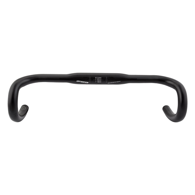 Gossamer Compact Drop Handlebar - Aluminum 31.8mm 44cm BLK