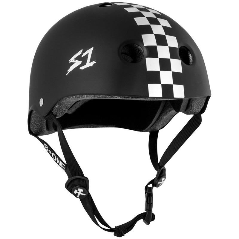 S1 Lifer Helmet - Black Matte w/ Checkers