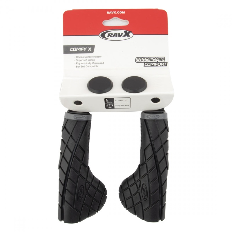 Ravx Comfy X Ergo Grips - 127mm - Black
