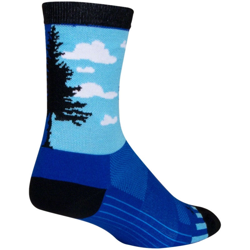 SockGuy Night and Day Crew Sock - 6" Small/Medium