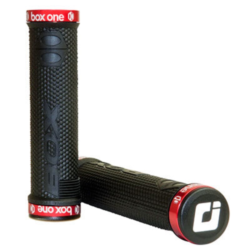 Box One Lock On Grip Bk/Red  One Grip Box Gripstape NA Black