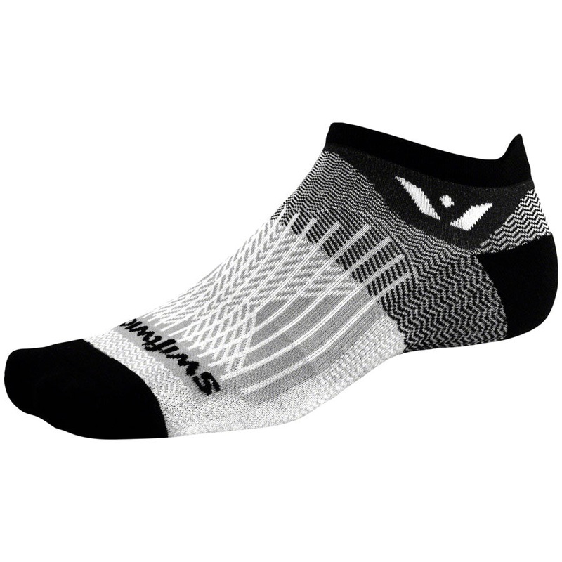Swiftwick Aspire No Show Socks - Black Pewter Small