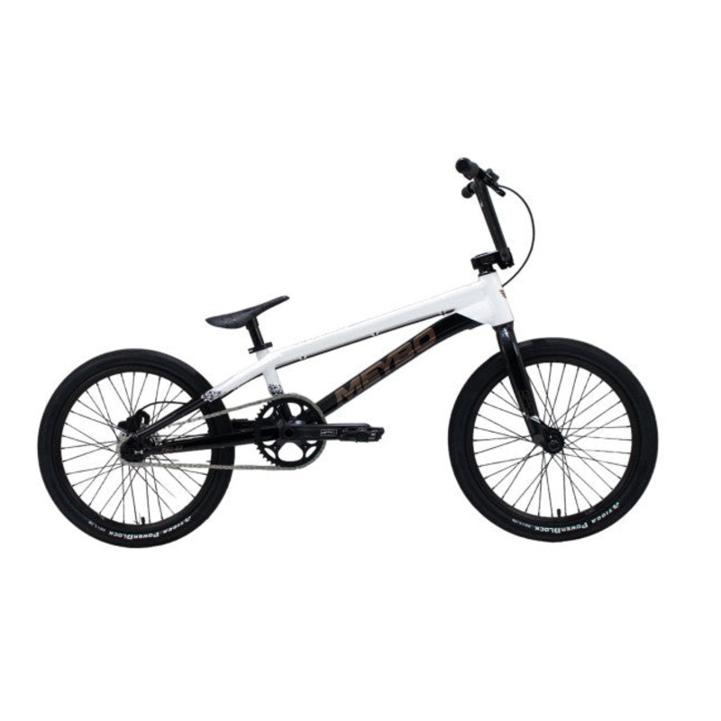 Meybo Superclass BMX Race Bike-Black/White/Gold-Pro-22 Pro 22