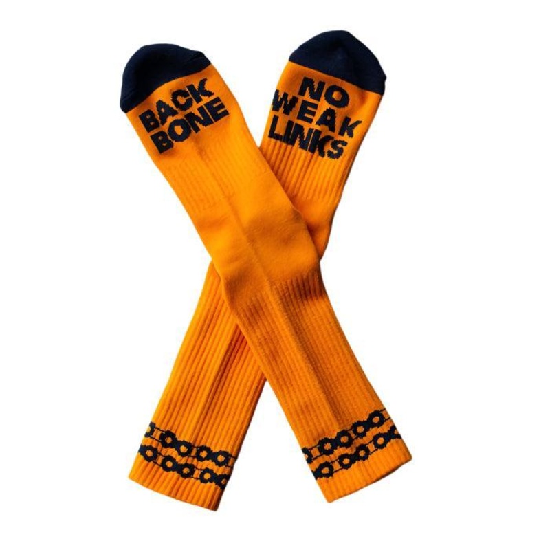 Backbone No Weak Links Socks Orange One Size