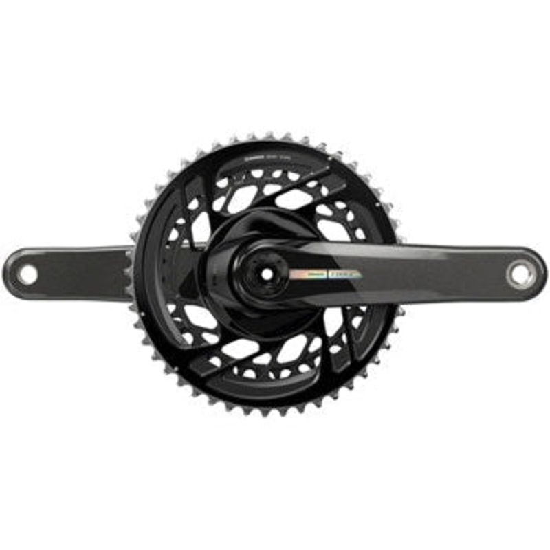 Force Bicycle Crankset - 175mm, 2x 12-Speed, 50/37t, Direct Mount, DUB Spindle Interface, Iridescent Gray, D2