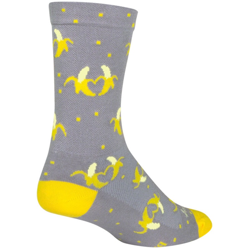 SockGuy Bananas Crew Sock - 6" Large/X-Large