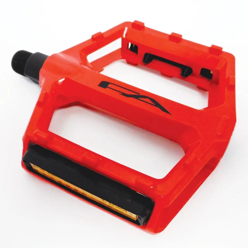 Free Agent Aluminum Platform Bicycle Pedals 9/16 - Live4Bikes Red 9/16"