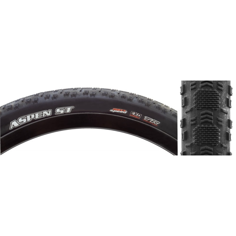 Aspen ST Tire - 29 x 2.25 Tubeless Folding Black MaxxSpeed EXO 170tpi 29 x 2.2"