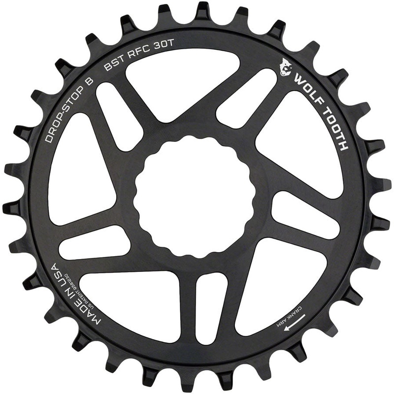 Wolf Tooth Direct Mount Chainring - 30t, RaceFace/Easton CINCH Direct Mount, Drop-Stop B, For Boost Cranks, 3mm Offset, Black