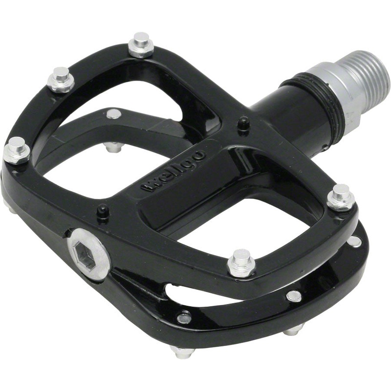 Wellgo R146 Pedals - Platform, Aluminum, 9/16", Black