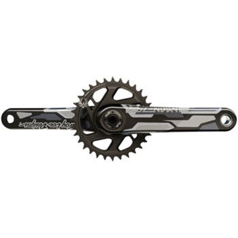 Descendant Troy Lee Designs CoLab Carbon Bicycle Crankset - 170mm, 12-Speed, 32t, Direct Mount, DUB Spindle Interface Black