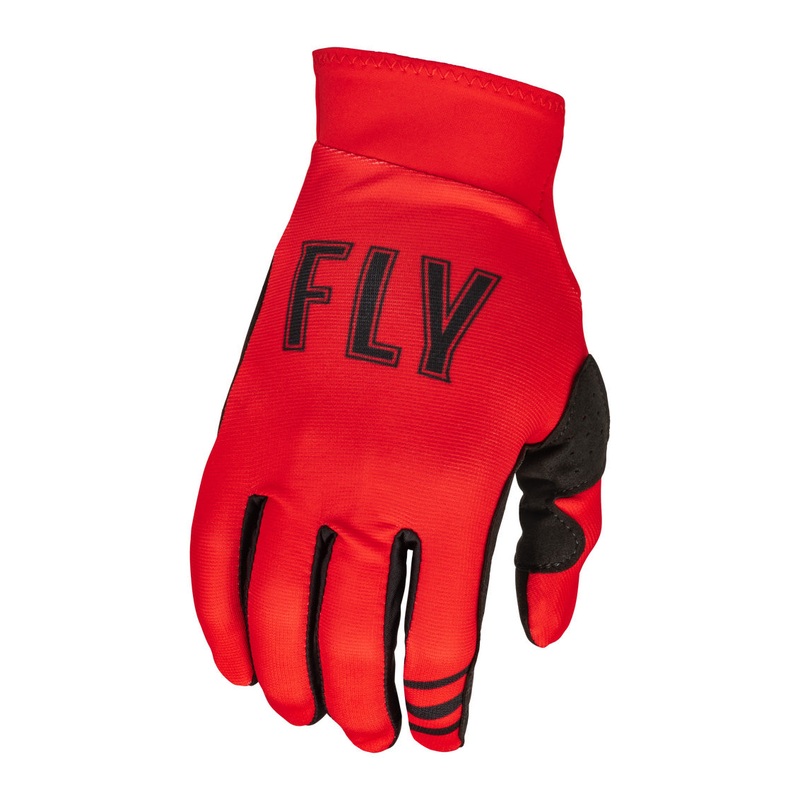 Fly Racing Pro Lite BMX Race Gloves-Red/Black Youth Large