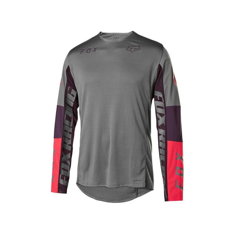 Fox Delta Long Sleeve Jersey Pewter L