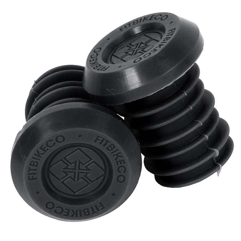 Fit Push-In Bar End Plugs Black