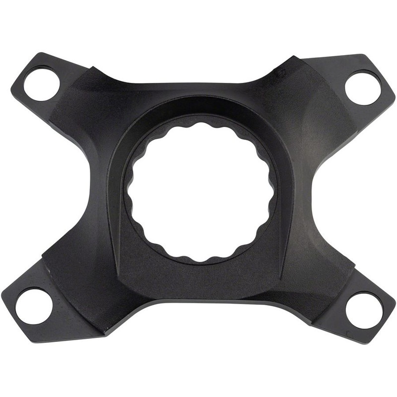 Assymetric CINCH Spider: 4-Bolt, Dual-Chainring, Black