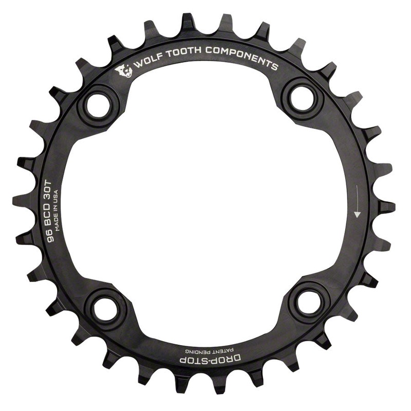 96 Symmetrical BCD Chainrings 96 Symmetrical BCD Chainring - 32t, 96 BCD, 4-Bolt, Drop-Stop, For Shimano Cranks, Black