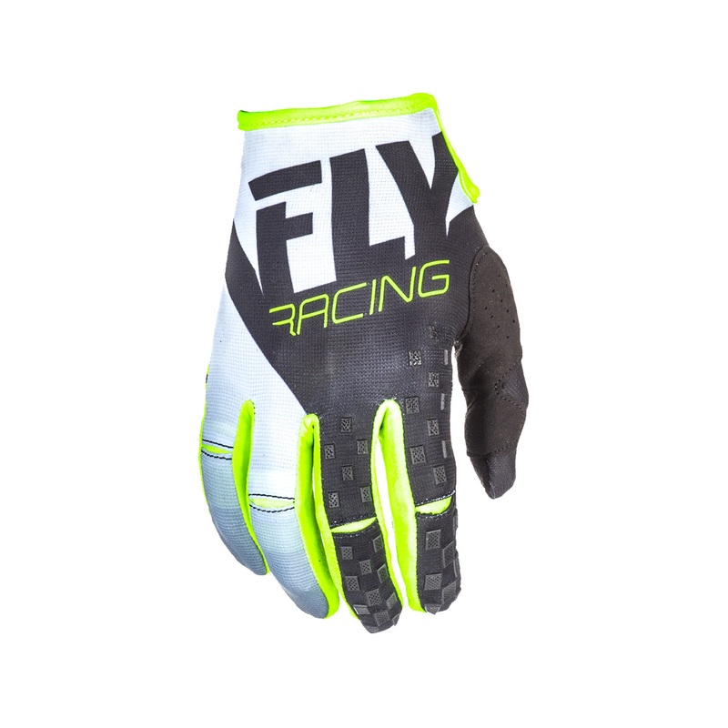 Fly Racing 2018 Kinetic Glove - Black/White/Hi-Vis Youth Small (4)