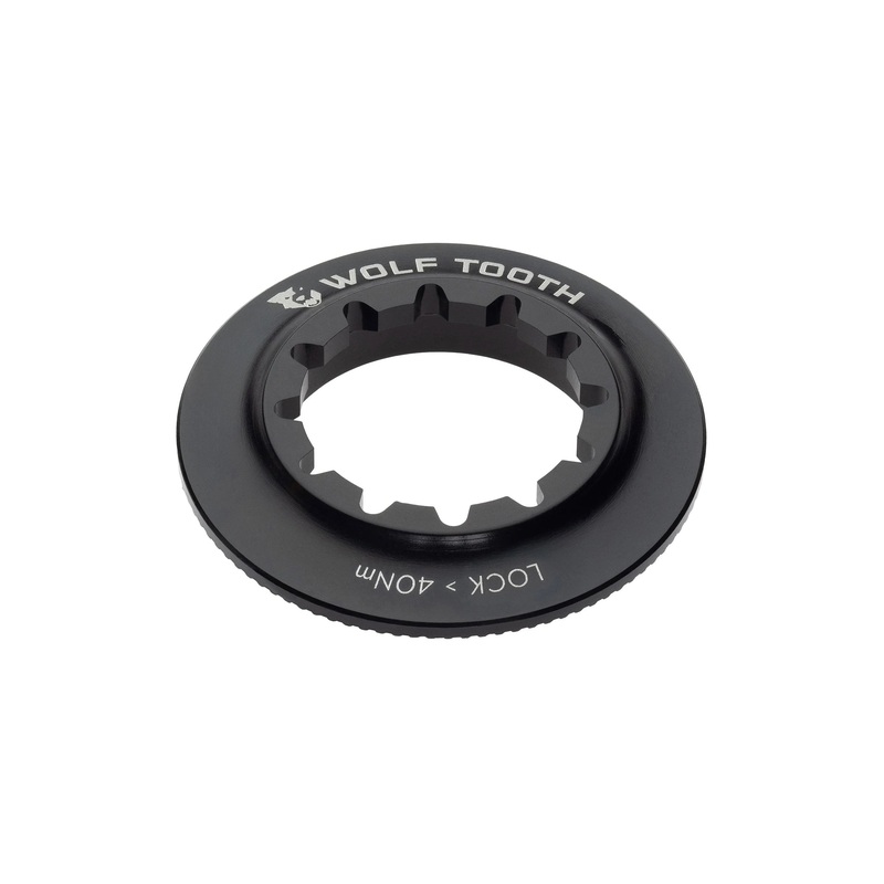 Wolf Tooth Centerlock Rotor Internal Spline Lockring Black