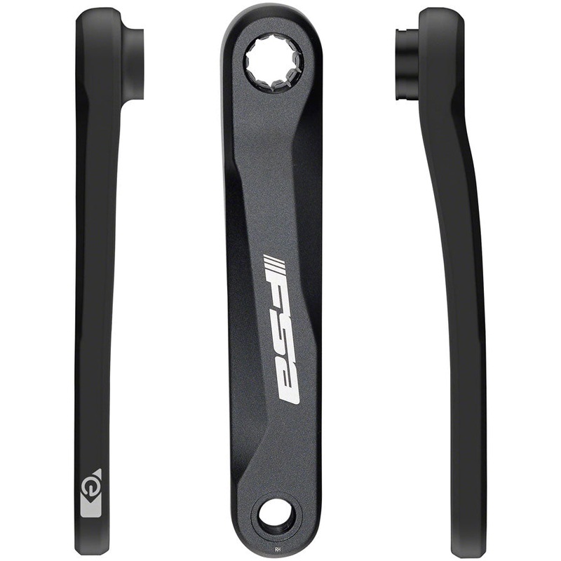 Full Speed Ahead CK-320 Ebike Crank Arm Set - ISIS 165mm without bolts Black