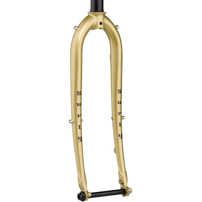 Surly Midnight Special Fork - 650b/700c 12x100mm Thru-Axle 1-1/8" Straight Steerer Steel 40mm Offset Fools Gold