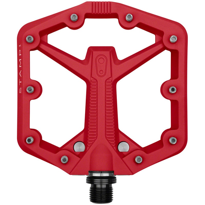 Crankbrothers Stamp 1 Gen 2 Pedals - Platform, Composite, 9/16", Red, Small