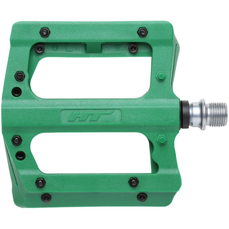 HT Components PA12A Pedals - Platform Composite 9/16" Green