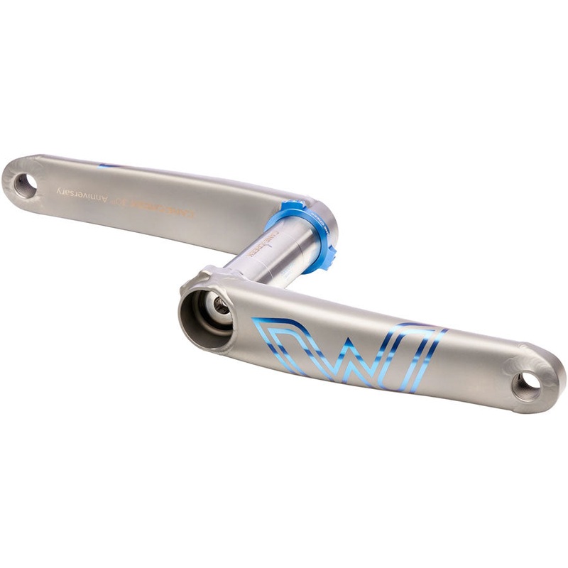 Cane Creek eeWings 30th Anniversary All-Road Titanium Crankset - 165mm 8-Bolt Direct Mount 30mm Spindle Brushed Titanium