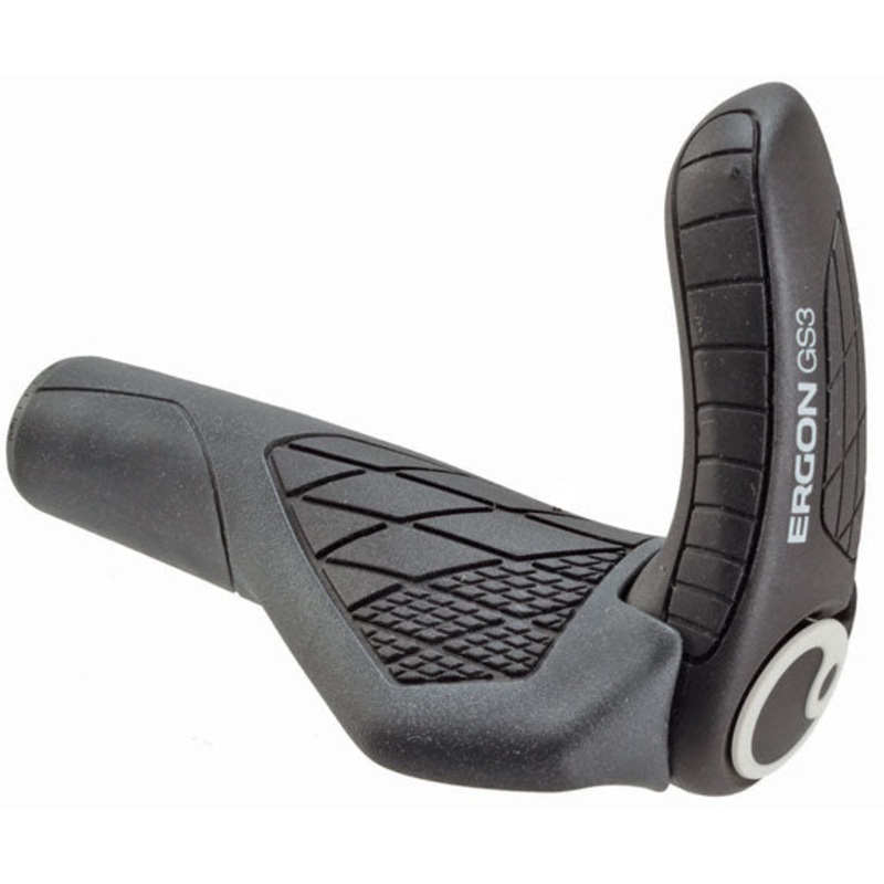 Ergon GS3 Grips - Black/Gray Lock-On Small
