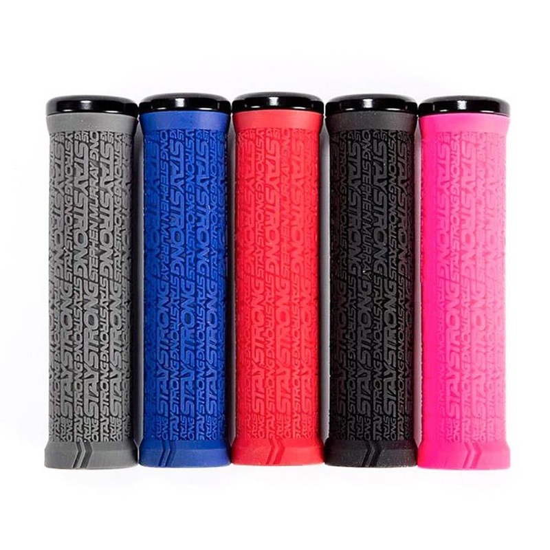 Stay Strong x ODI Reactiv Lock On Grips Grey 135mm