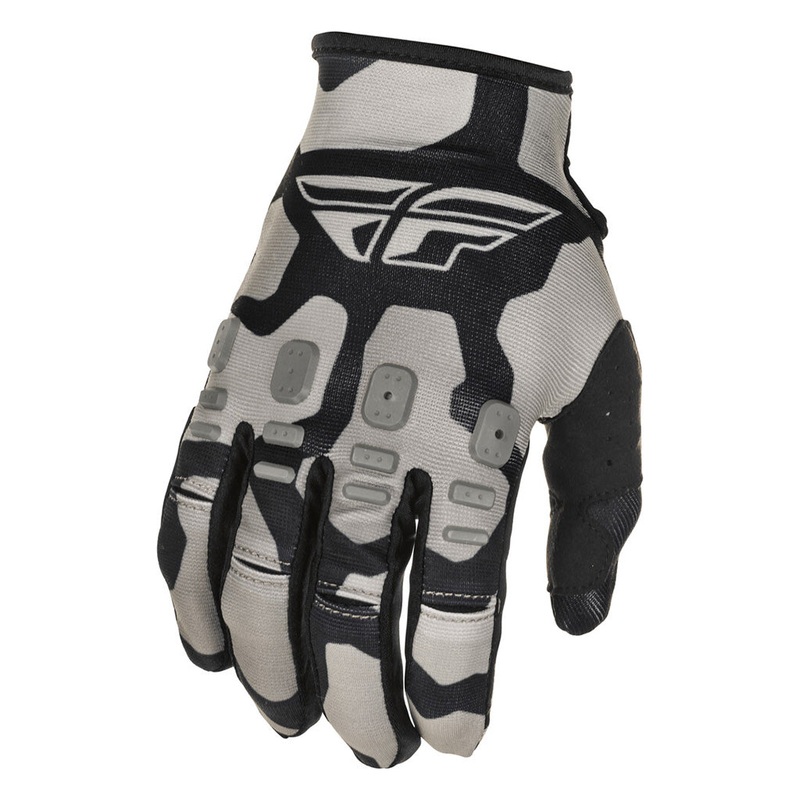 Fly Racing Kinetic K221 BMX Race Gloves-Black/Grey Adult Small (8)