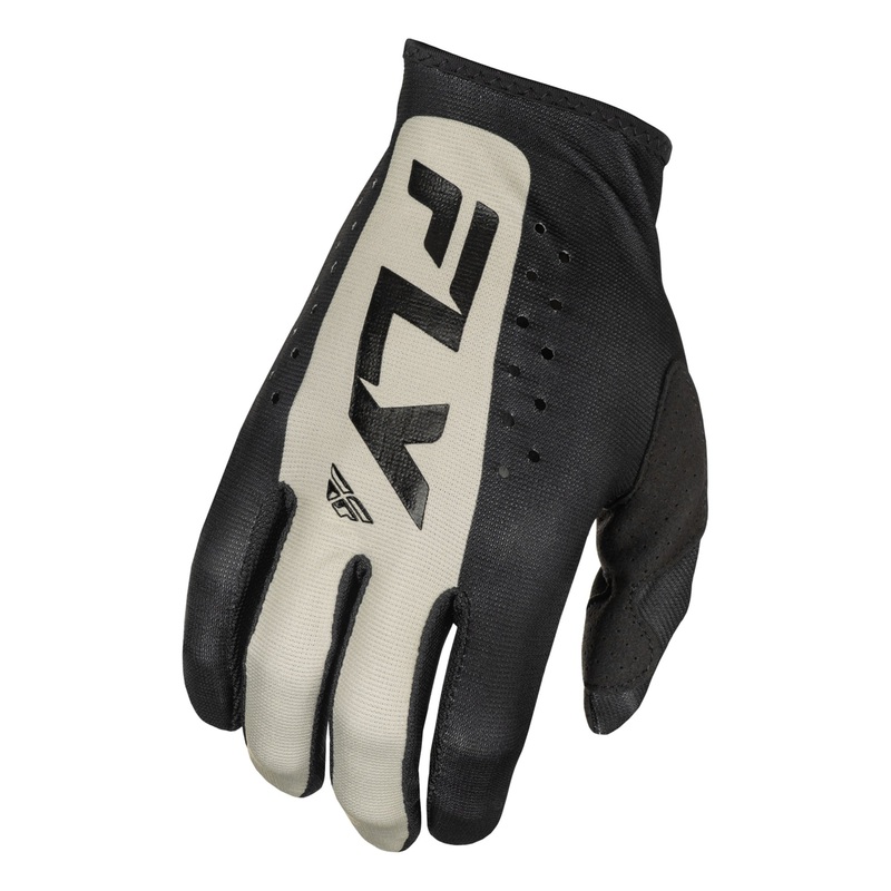 Fly Racing Lite BMX Race Gloves-Black/Grey Youth Small
