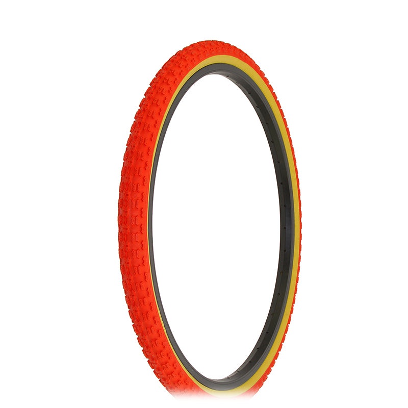 26x1.75 Duro Comp 3 III tread BMX Tire - Red w/ Gumwall