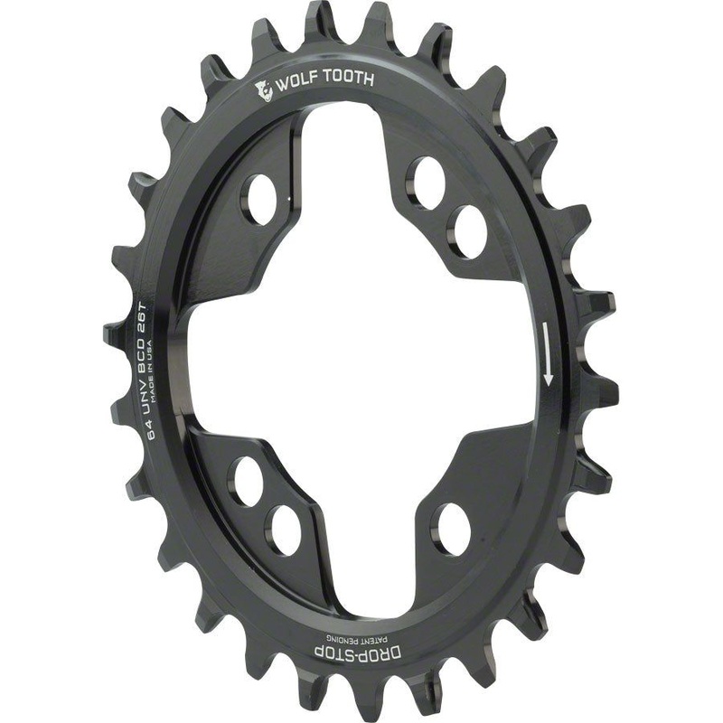 64 BCD Chainrings 64 BCD Chainring - 26t, 64 BCD, Universal Mount, Drop-Stop, Black