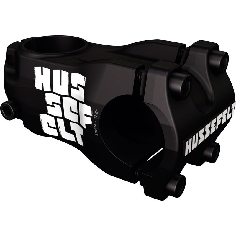 TruVativ Hussefelt Stem - 60mm, 31.8 Clamp, +/-0, 1 1/8", Aluminum, Black