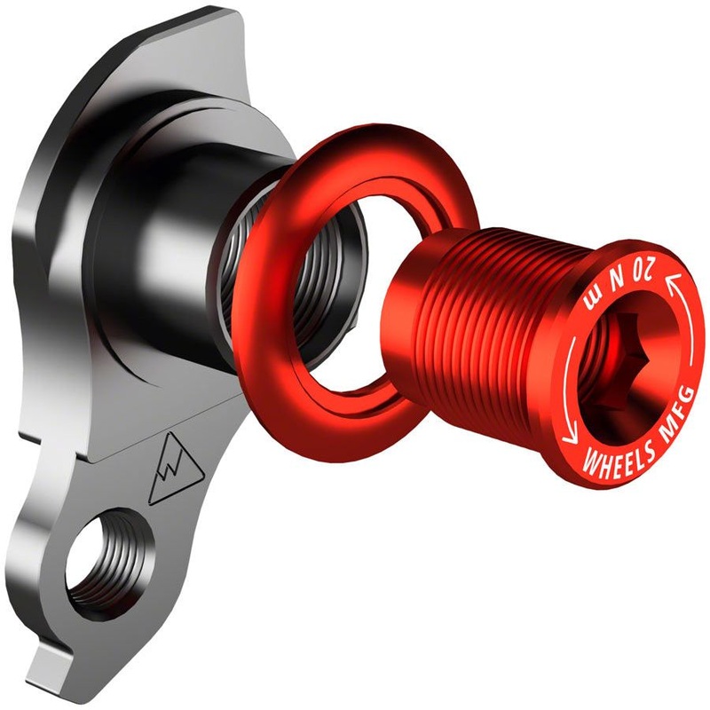 Universal Derailleur Hanger for SRAM UDH Universal Derailleur Hanger - 487-1, For Trek ABP MTB Frames designed to accept SRAM UDH, Black/Red