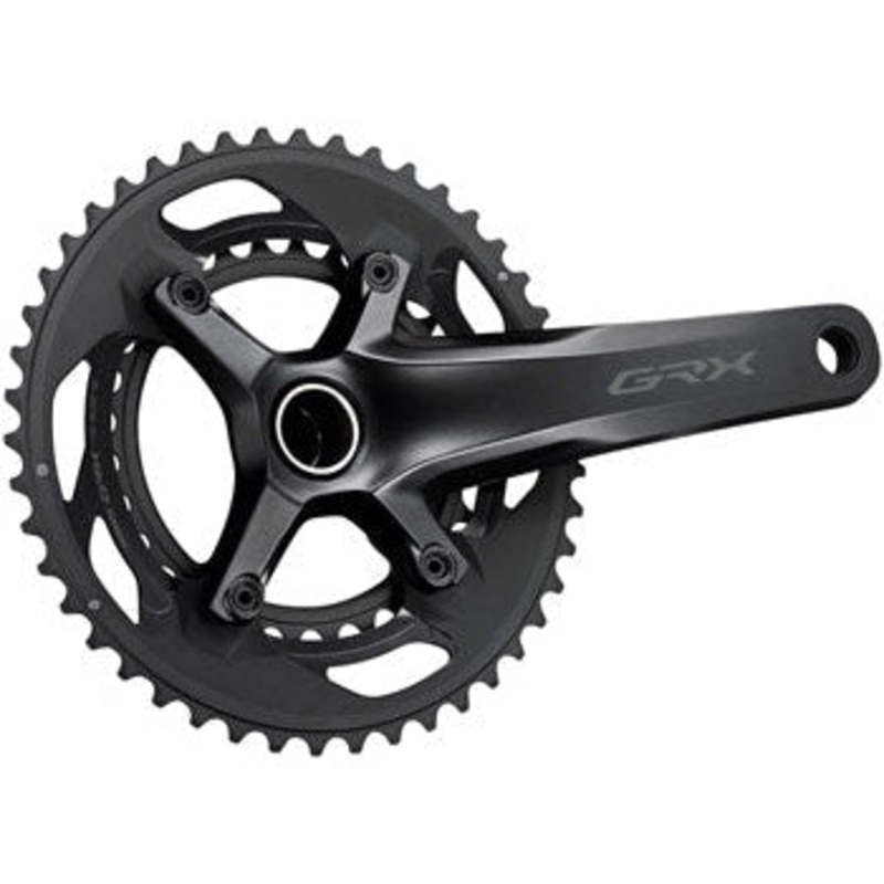 GRX FC-RX600-10 Crankset - 165mm 10-Speed 46/30t 110/80 BCD Hollowtech II Spindle Interface BLK