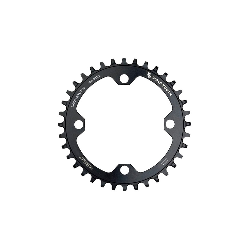 Wolf Tooth 104 BCD Chainring - 30t 104 BCD 4-Bolt Drop-Stop B Black