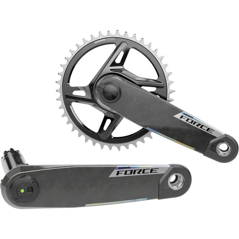 SRAM Force 1x XPLR AXS Power Meter Wide Crankset - 172.5mm 12/13-Speed 42t 8-Bolt Direct Mount DUB PM Spindle Carbon E1