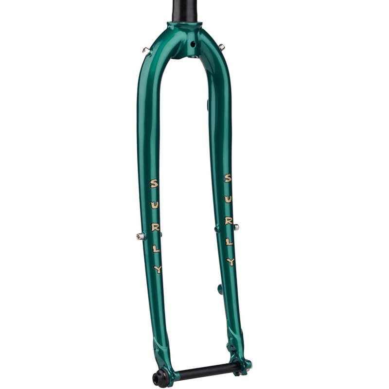 Surly Straggler Thru-Axle Fork - 700c 410mm 1-1/8" Straight Steerer Steel Subtropic Algae