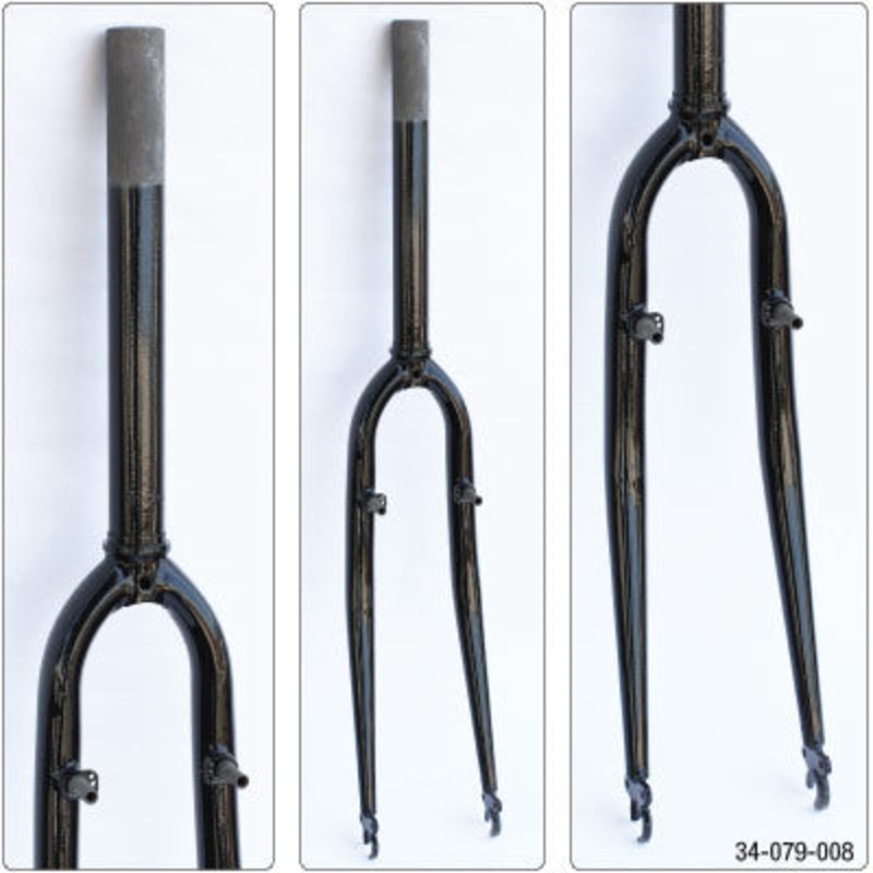 Uc Replacement Fork,700 Hybrid 1-1/8,Bk,Threadless,See Specs Replacement Forks Ultracycle Forks  700C 700c Black