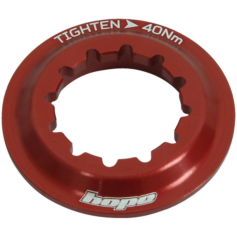 Hope Center Lock Disc Lockring - Red