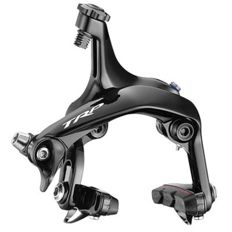 Trp R980 Direct Mount Brake,Ft Alloy, Dual Piv, P961 Cnc Pads R980 Direct Mount Brake Trp Brakes NA Black